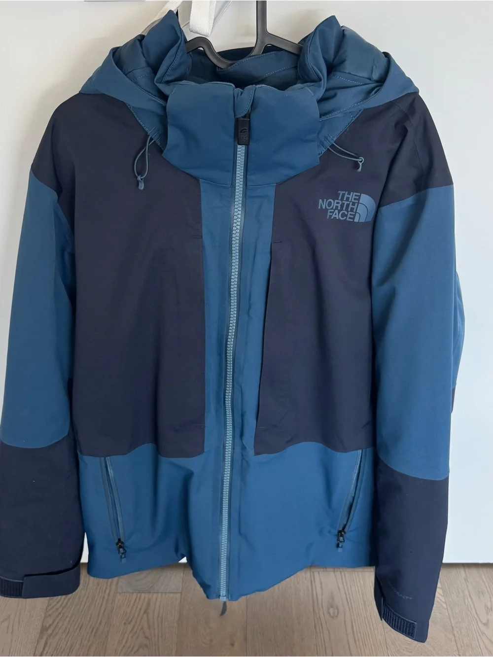 The North Face Teal and Navy Hooded Jacket